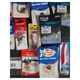 Collection of Fishing Lures, Hooks, and Accessories