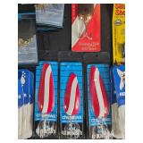 Collection of Fishing Lures, Hooks, and Accessories