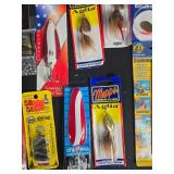 Collection of Fishing Lures, Hooks, and Accessories