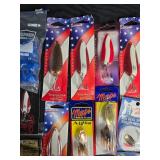 Collection of Fishing Lures, Hooks, and Accessories