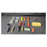Collection of Assorted Vintage and Modern Knives with Sheaths