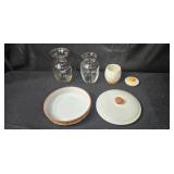 Lot of Glass and Porcelain Kitchenware