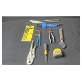Lot of Assorted Hand Tools Including Pliers, Wrenches, and Screwdrivers