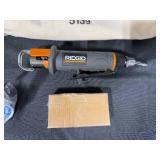 Ridgid Pneumatic Grinder Set with Klein Tools Bag and Accessories