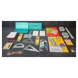 Office and Art Supplies Lot with Sketch Set and Laminating Sheets