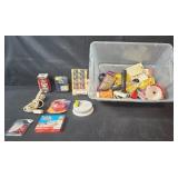 Assorted Household Utility Items in Storage Bin