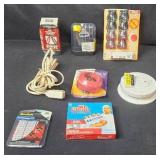 Assorted Household Utility Items in Storage Bin