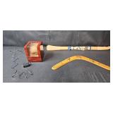 Assorted Tools, Electrical Components, Watch Winder, and Boomerangs Set