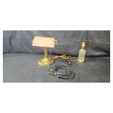 Antique Style Brass Desk Lamp and Crystal Base Table Lamp Set ?