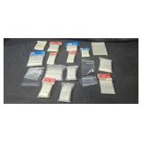 Lot of Correction Tape, Tweezers w/ Stands and Various Plastic Bags