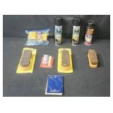 Assorted Shoe Care and Cleaning Products Collection
