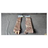 Lot of Leather Remnants and Skil Auto Sharpener