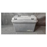 Lot of Office and Home Items: Guillotine Paper Cutter, Utility Box, Fish Hook Wall Hangers, Wiring Kit