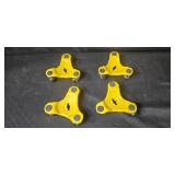 Collection of Hand Tools, Storage Bins, and Casters Set