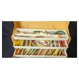 Gamefisher Fishing Tackle Box with Lures, Bobbers, and Hooks