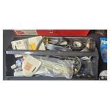 Toolbox with Assorted Hand Tools and Hardware