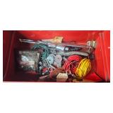 Toolbox with Assorted Hand Tools and Hardware