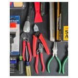Extensive Collection of Tools and Accessories with Air Coil Hose and Rotary Tool Safety Shield