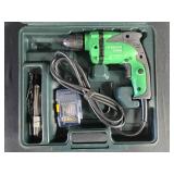 Hitachi D10VH Corded Drill Set with Drill Bits and Case