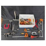 Lot of Assorted Clamps and Hand Tools
