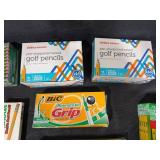 Diverse Lot of Pencil Types Including Ticonderoga, Mirado, and Graphic Stick Pencils