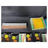 Diverse Lot of Pencil Types Including Ticonderoga, Mirado, and Graphic Stick Pencils