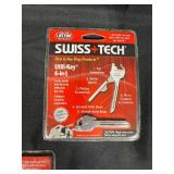 Lot of Leatherman Micra Multitools, Swiss+Tech Utili-Key Tools, and 12-inch Grid Rulers