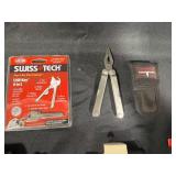 Lot of Multi-Tools with Accessories Including Swiss+Tech and Leatherman