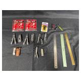 Collection of Multi-Tools and Measuring Instruments