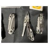 Collection of Multi-Tools and Measuring Instruments