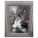 Set of 4 Framed Wildlife Art Prints