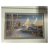 Set of 4 Framed Wildlife Art Prints