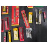 Assorted Collection of Utility Knives and Replacement Blades