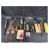 Large Lot of Painting and Tiling Tools