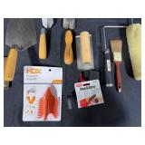 Large Lot of Painting and Tiling Tools