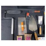 Large Lot of Painting and Tiling Tools