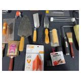 Large Lot of Painting and Tiling Tools