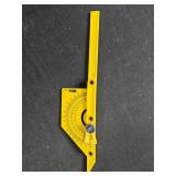 Collection of Drafting Tools including Vernier Caliper and Protractor