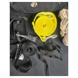 Heavy Duty Tie Down Straps and Rope Set with Carrying Bag
