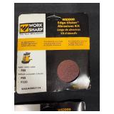 Collection of Rigid Blades, Work Sharp Abrasives Kits, and SKIL Drill Bit Set