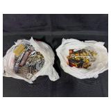 Assorted Metal Hardware with Hooks, Clips, and Fittings