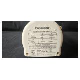 Lot of Panasonic Iron, Wood Wall Clock, and Brass Tone Cherub Bookends