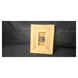 Lot of Panasonic Iron, Wood Wall Clock, and Brass Tone Cherub Bookends