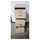 Used 3-Drawer Metal Filing Cabinet 52" Tall