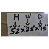 Used 3-Drawer Metal Filing Cabinet 52" Tall