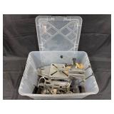 Precision Metalwork Machine Tool Components in Storage Bin