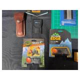 Collection of Knife and Tool Sharpeners Including Gerber, ACCU Sharp, and Outdoor Edge