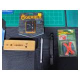 Collection of Knife and Tool Sharpeners Including Gerber, ACCU Sharp, and Outdoor Edge