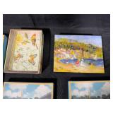 Lot of Claude Monet-Inspired Notecard Boxes