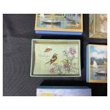 Lot of Claude Monet-Inspired Notecard Boxes